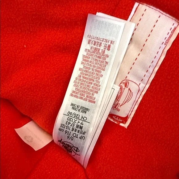 Disney Pixar Lightning McQueen hooded puffer jacket Size 5/6 - Picture 3 of 10